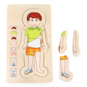 Small Foot Holzspielzeug Puzzle Anatomie Tim, small foot