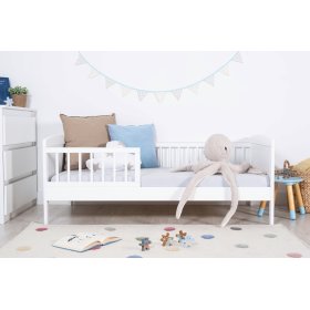 Kinderbett Junior weiß 160x70 cm, Ourbaby®