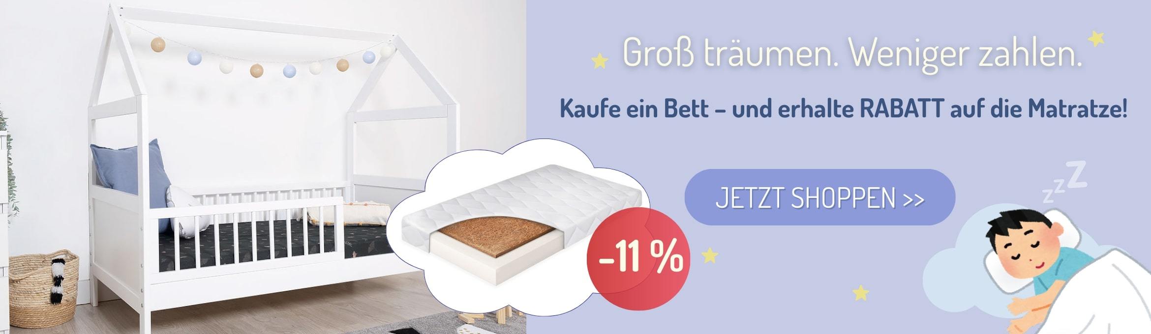 Groß träumen. Weniger zahlen.