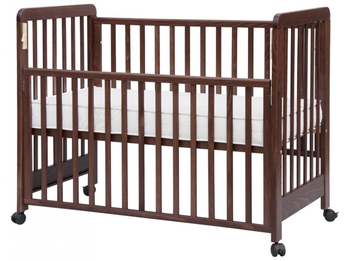 Kinderbett Mit Abnehmbar Seitwarts Scarlett Vista Nuss 120 X 60