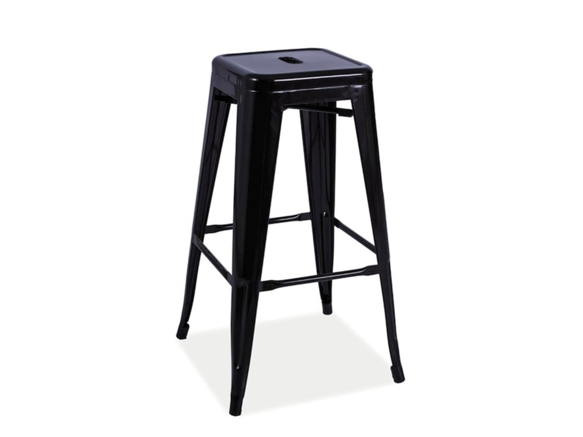 Barstuhl Stuhl LONG black Mat - banaby.de