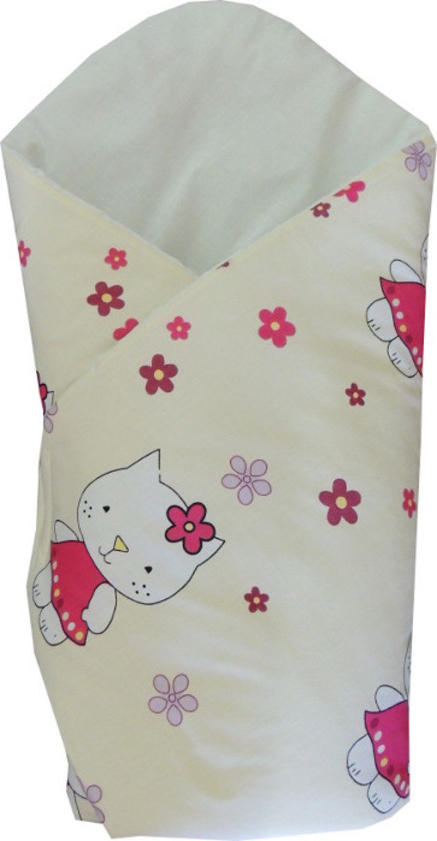 Set - baldachin mit bogen + Wickeldeckchen - Hello Kitty creme - banaby.de