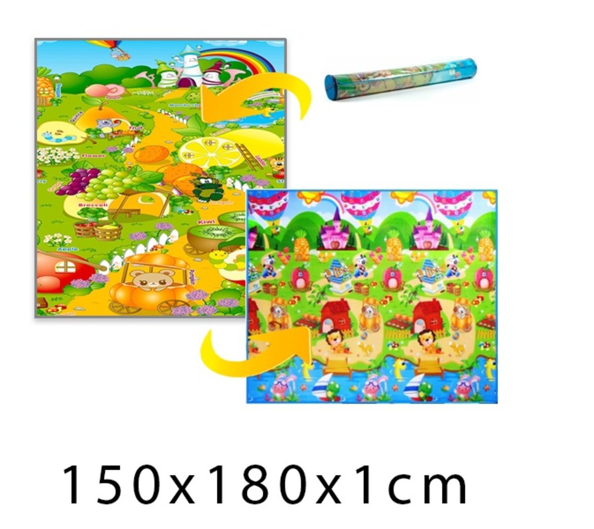Kinder Schaumstoff Teppich Haus Lowe Obst Paradies 150x180x1