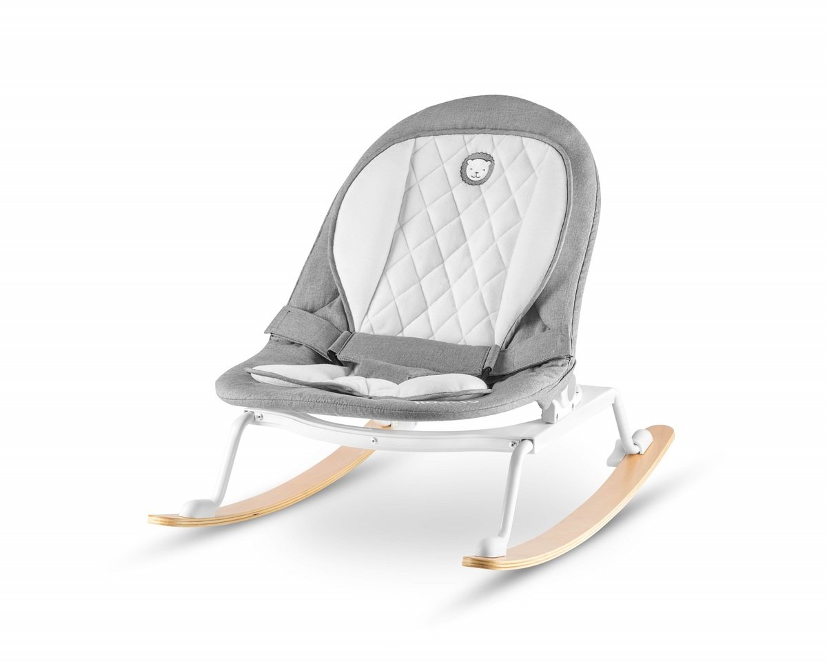 Kinder Liegestuhl LIONELO - grau-weiß - banaby.de