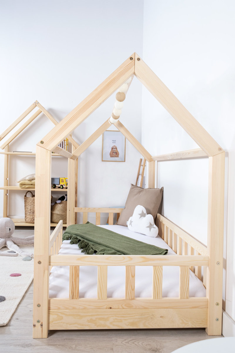 Baby & Kind Babyartikel Baby & Kindermöbel Etagenbetten Kinderbett Hausbett Niedriges Etagenbett mit 