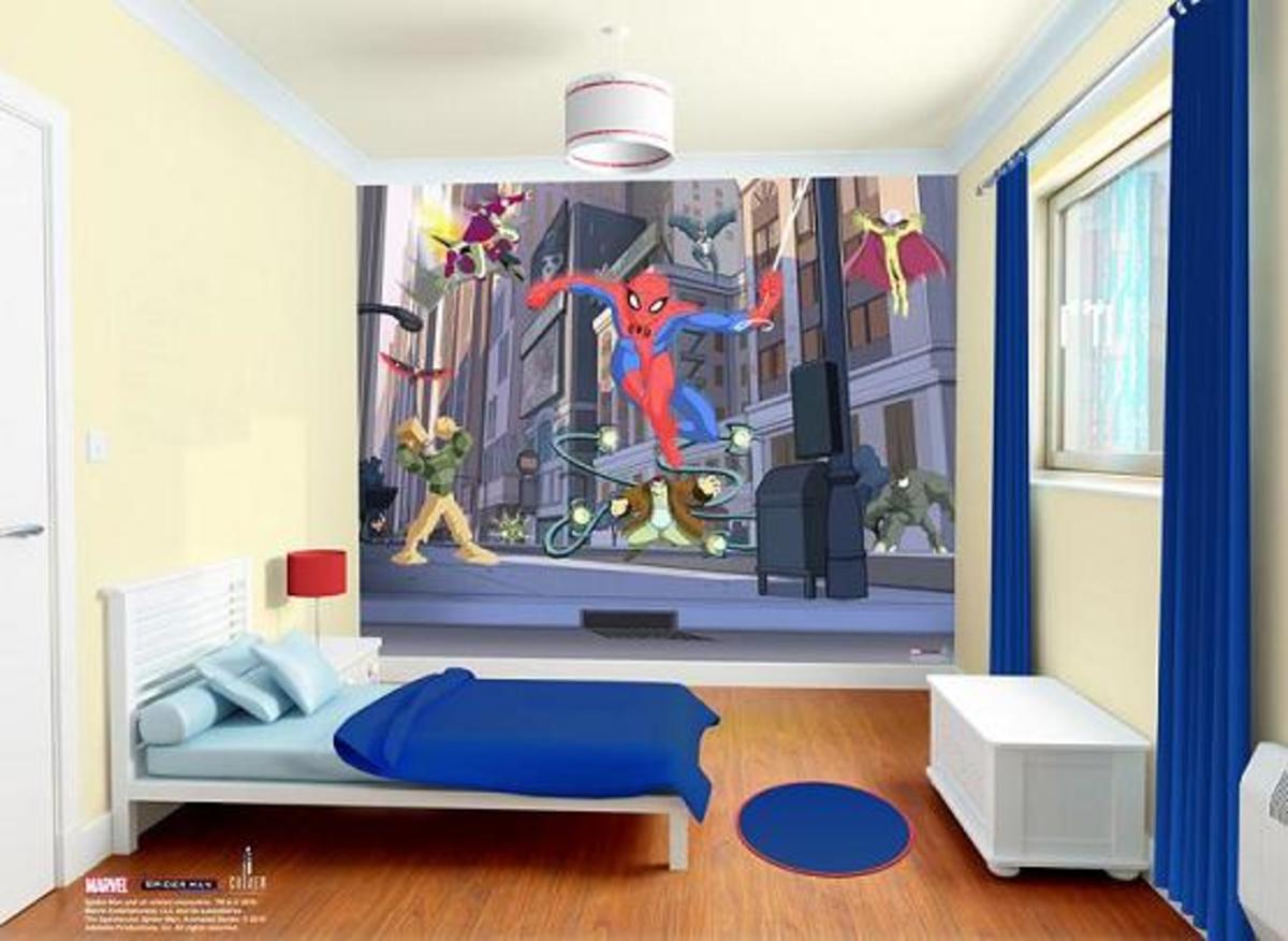 Tapete Kinderzimmer Junge Spiderman - Merryheyn