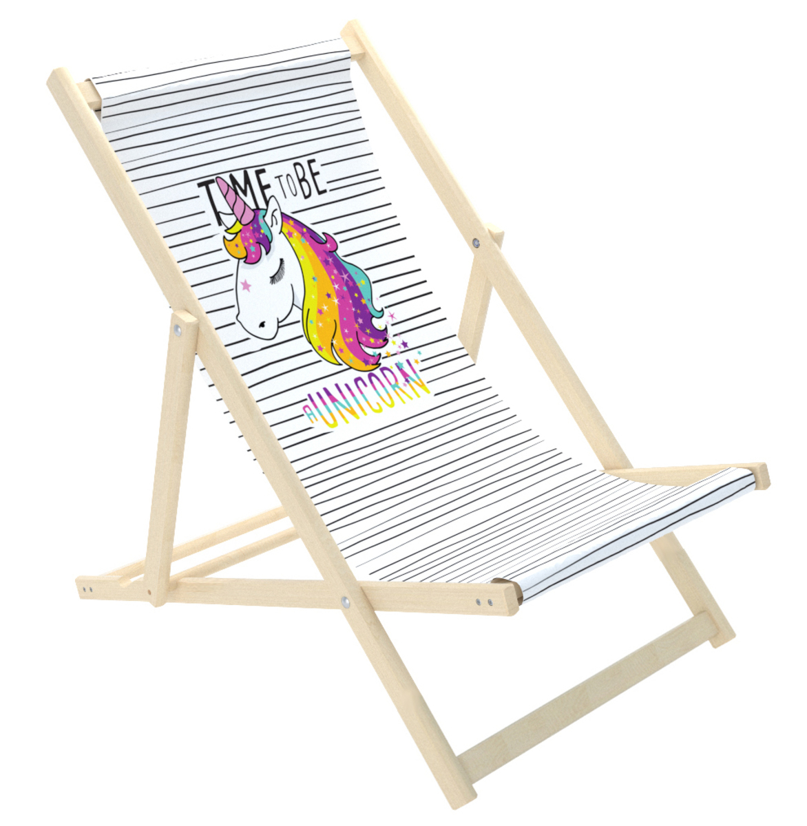 Kinder Strand Liegestuhl Einhorn - banaby.de