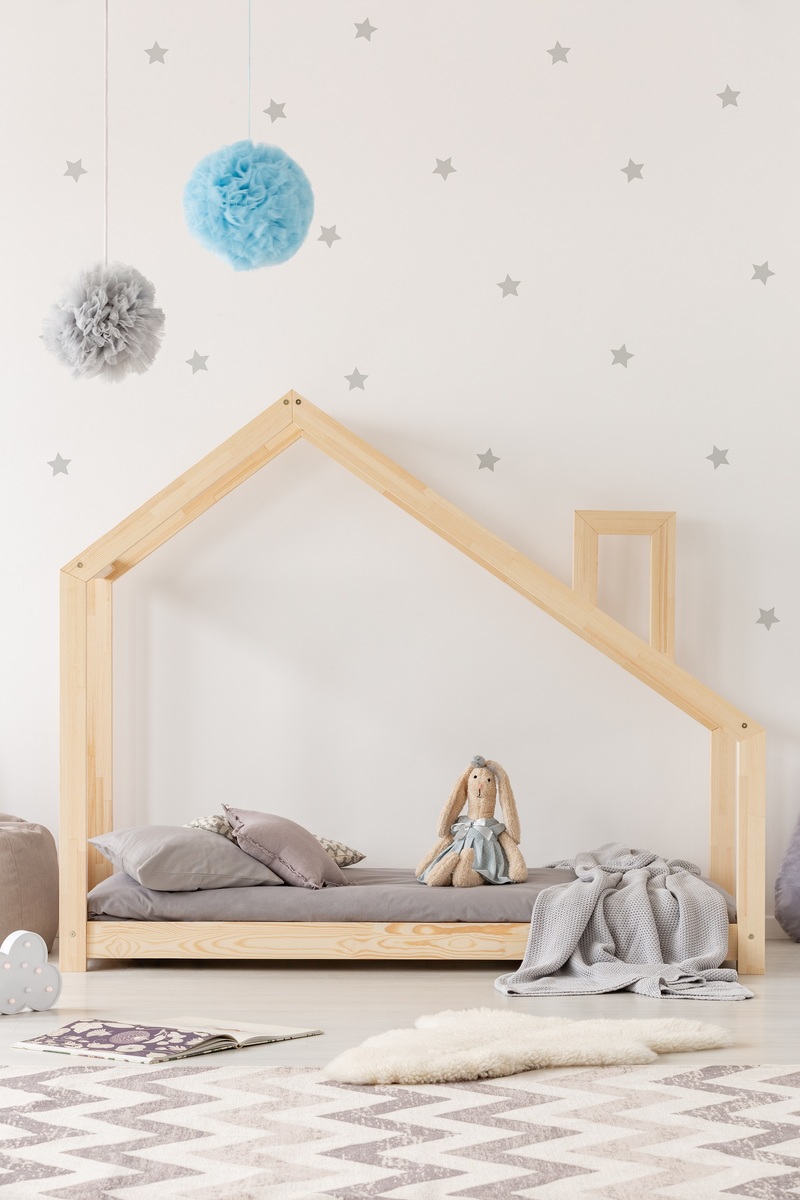 Kinderbett Hausbett Mila Chimney - 200x120 cm