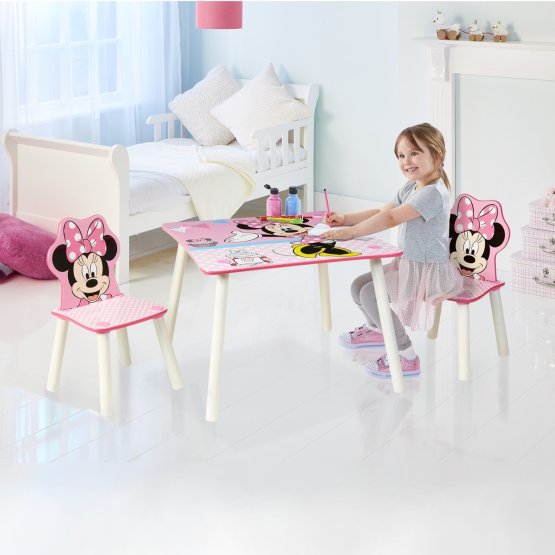 Kindertisch mit Stühlen Minnie Mouse