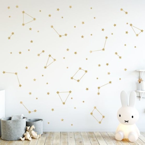 Aufkleber  Wand - GOLDEN STARS