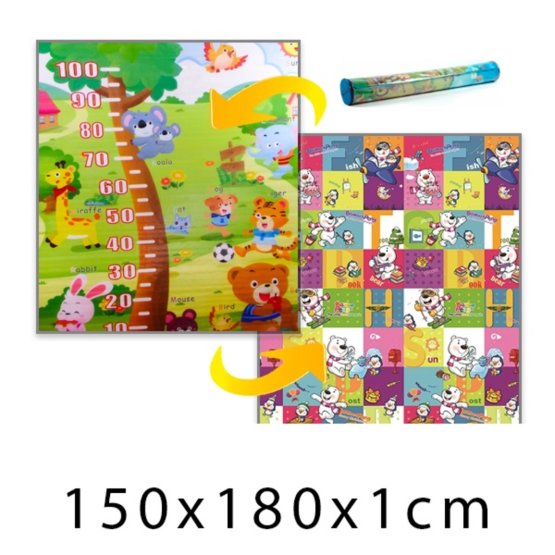 Kinder Schaumstoff Teppich - Picknick + bären 150x180x1cm
