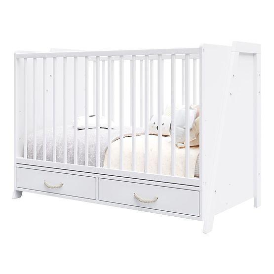 2-in-1 Kinderbett und Schreibtisch CONE 120x60 - WEISS