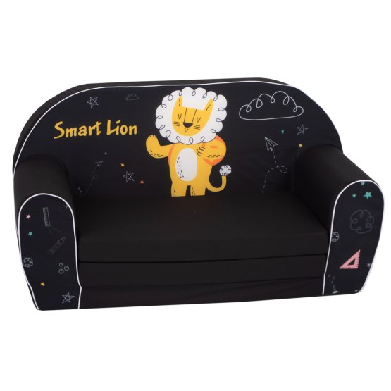 Kinder Sofa Smart löwe - black