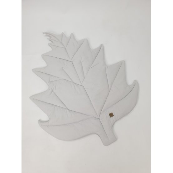 Baumwollspielmatte Leaf - hellgrau