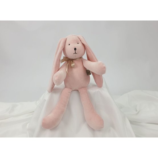 Velours-Spielzeug Hase 35 cm - rosa