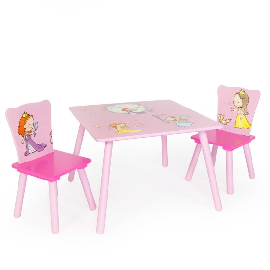 Kinder Platte mit Stühlen Princess