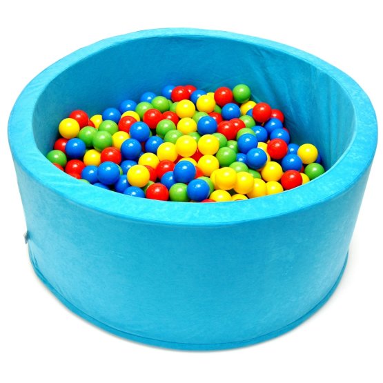 Trocken- Pool mit Bälle blau