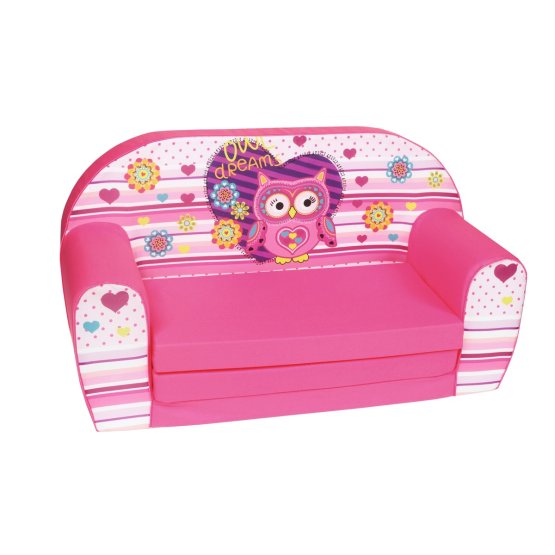 Kinder Sofa Owl - pink
