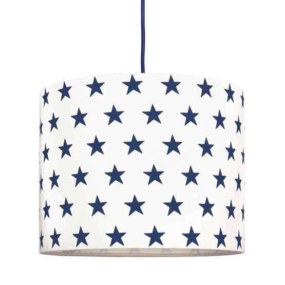 Textil- zum aufhängen Lampe Sterne Mini - dark  blue