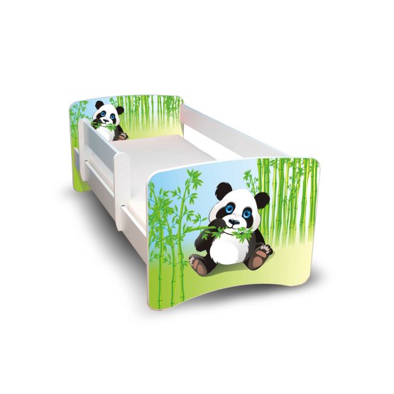 Kinderbett mit Seitenschutz - Panda