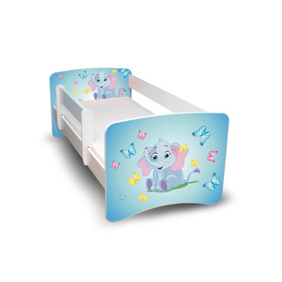 Kinder Bett mit Geländer - Slonik