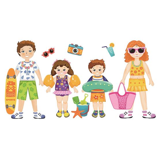 2Kids Toys Magnetisches Ankleiden Familie