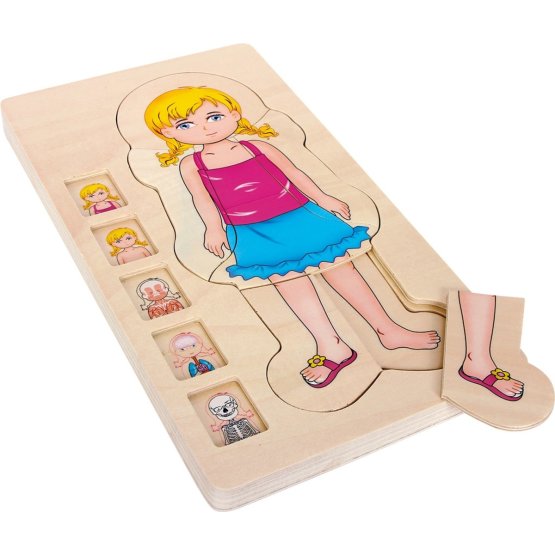 Small Foot Anatomie-Puzzle aus Holz