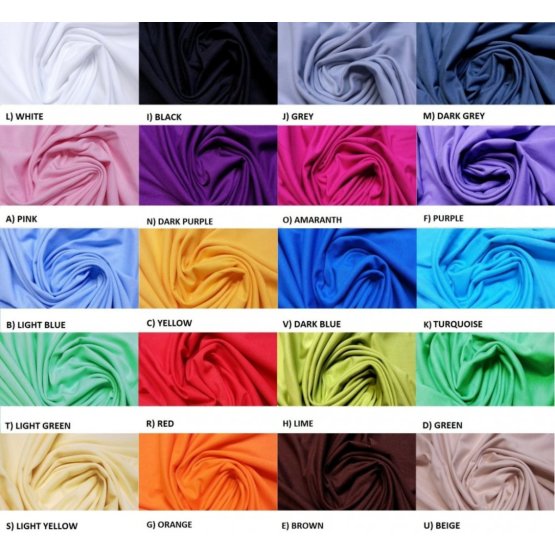Bettlaken aus Baumwolle 190x90 cm - verschiedene Farben