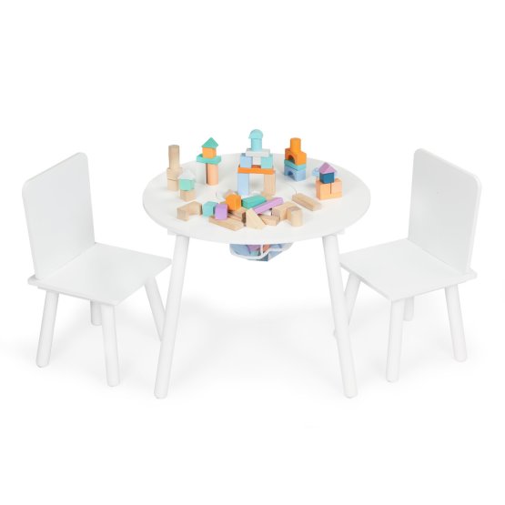 Kinder Sitzgruppe Ekotony Tisch + 2 Stühle