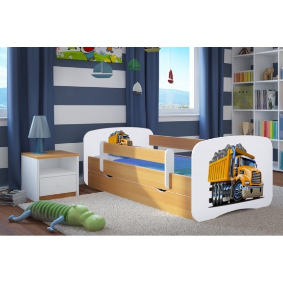 Kinderbett mit Seitenschutz Ourbaby - Lastwagen