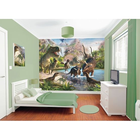 3D Tapete Dinosaurier