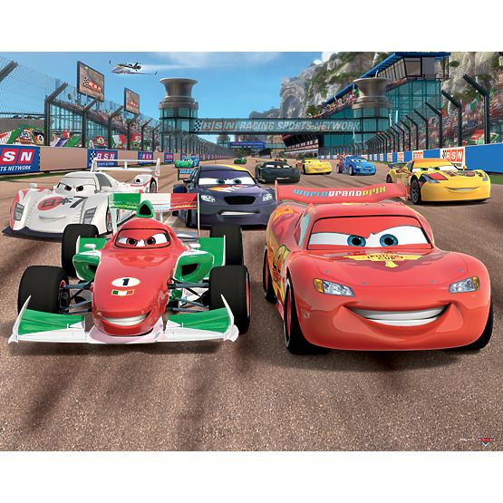 3D Tapete Disney Cars