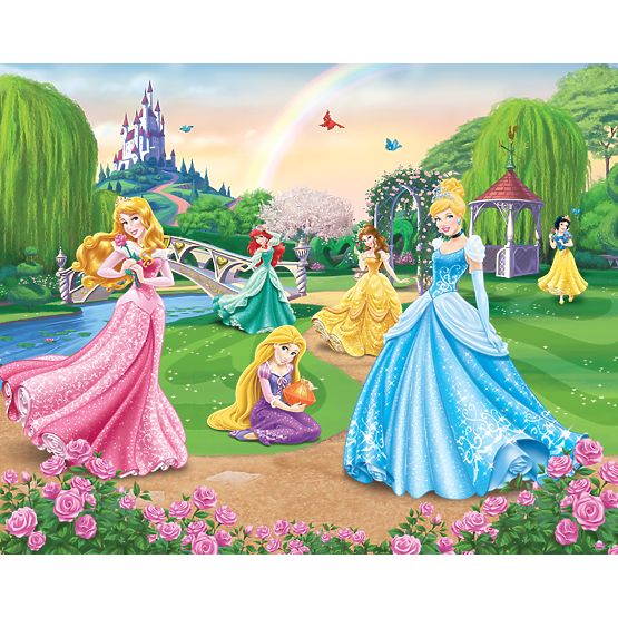3D Tapete Disney Princess