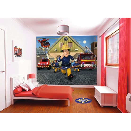 3D Tapete Feuerwehrmann Sam