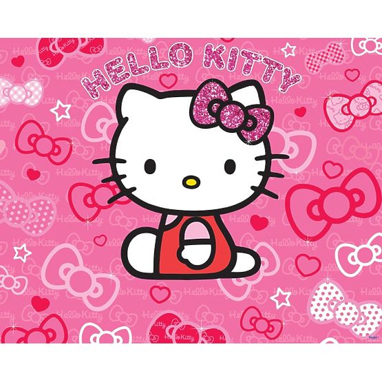 3D Tapete Hello Kitty