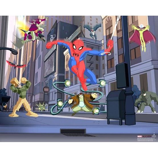 3D-Hintergrundbild SPIDERMAN SPECTACULAR