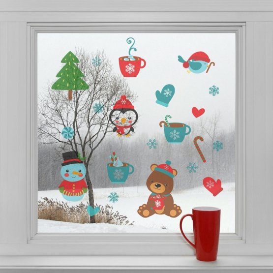 Fensterdekoration - Weihnachtliche Behaglichkeit