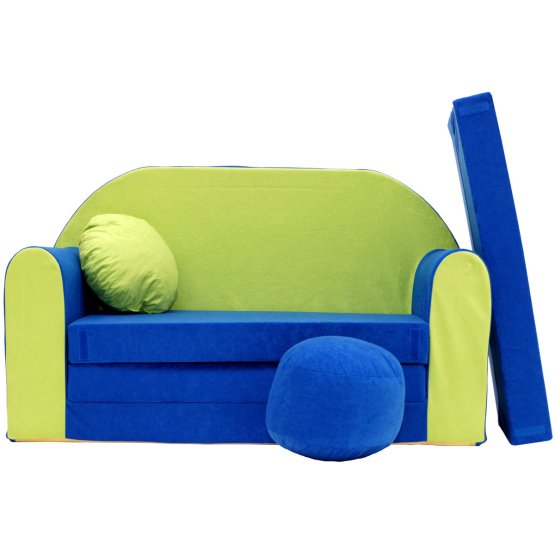 Kindersofa Blaugrün