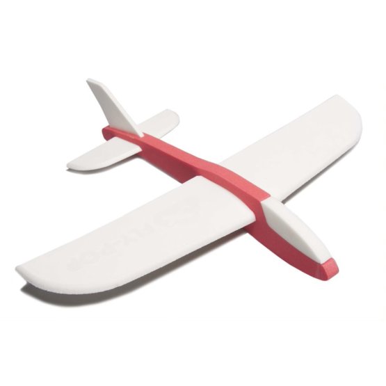 Wurfflugzeug FLY-POP - rot