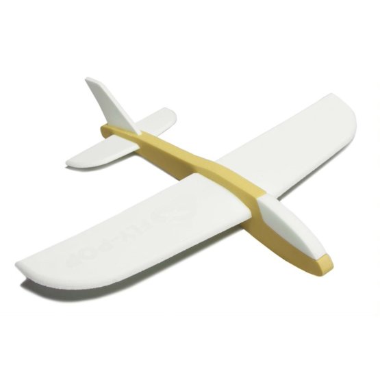 Wurfflugzeug FLY-POP - gelb