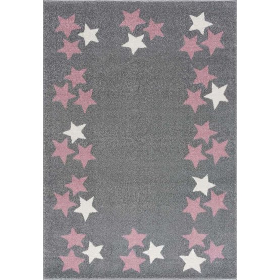 Kinder Teppich Spring Star - grau