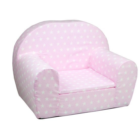 Kinder Stuhl Sterne - rosa-weiß