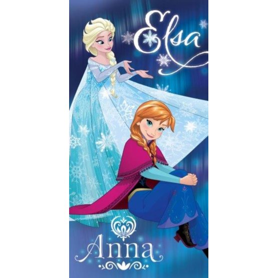 Kinder Badetuch Frozen - Elsa a Anna