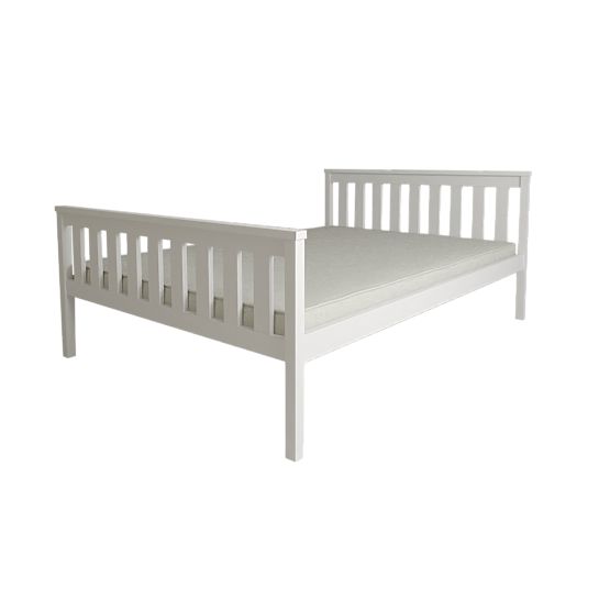 Holzbett Aga 200 x 90 cm - weiß