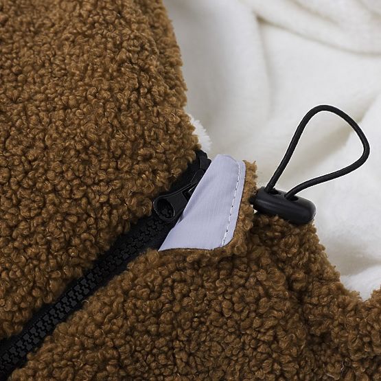 Alpaka Kinder Fleecejacke - Elfenbein