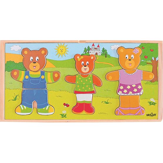 Anziehpuzzle Fröhliche Bärenfamilie