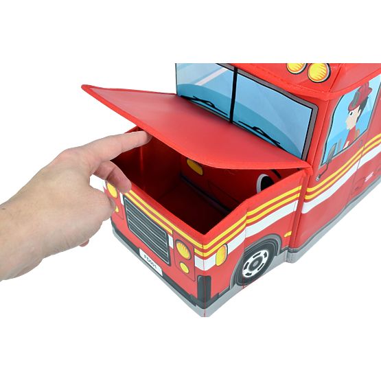 Aufbewahrungsbox Feuerwehrwagen - Rot