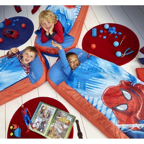 Aufblasbares Kinderbett 2in1 - Spider-Man