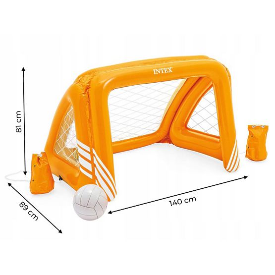 Aufblasbares Tor mit Ball für den Pool