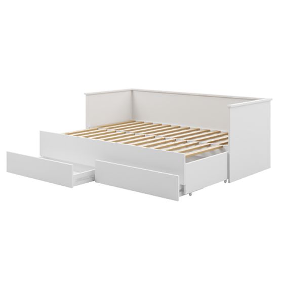Ausziehbares Bett HELIOS mit zwei Schubladen 200x80/200x160